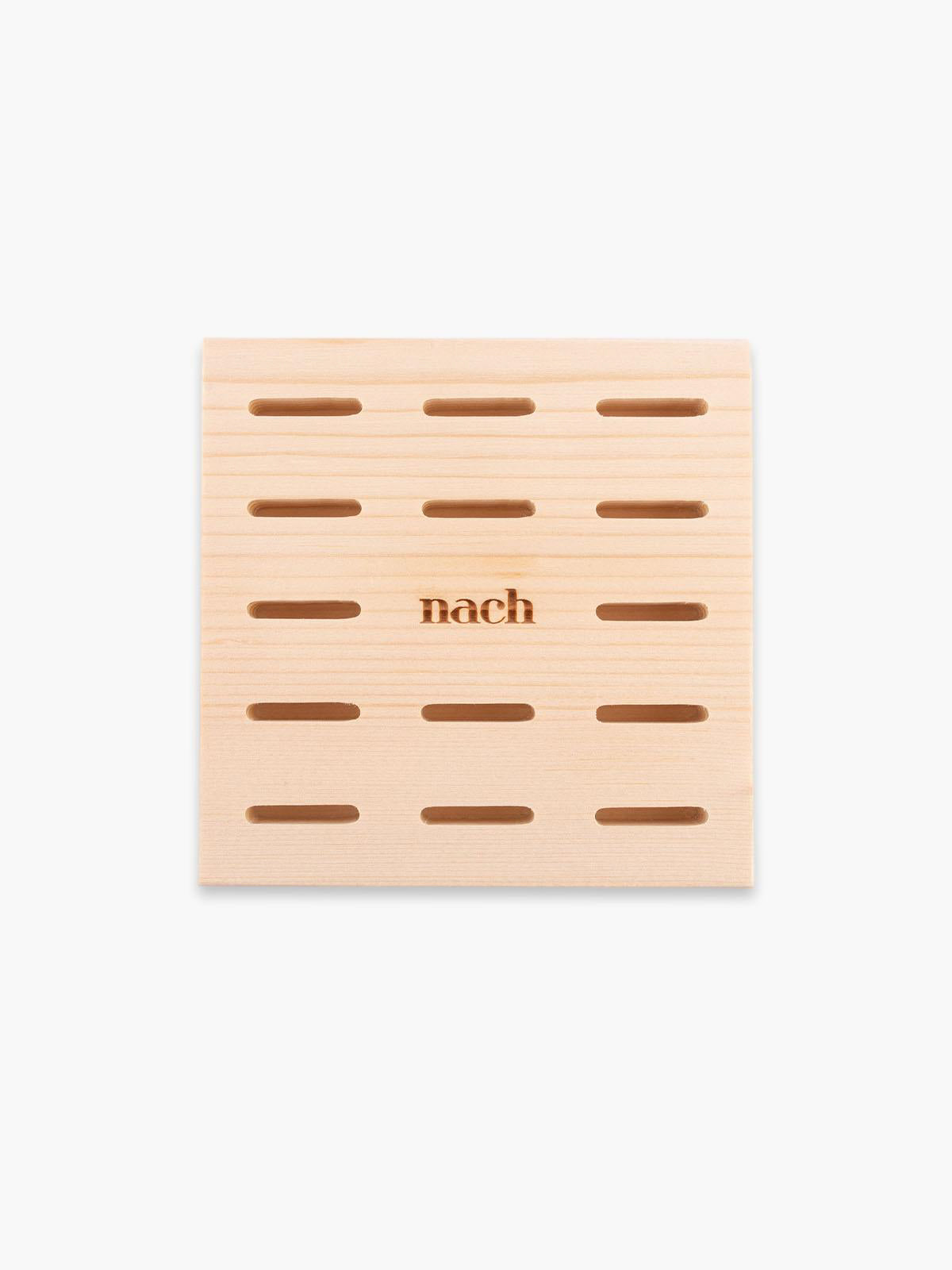 Présentoir bagues ajustable en bois Nach