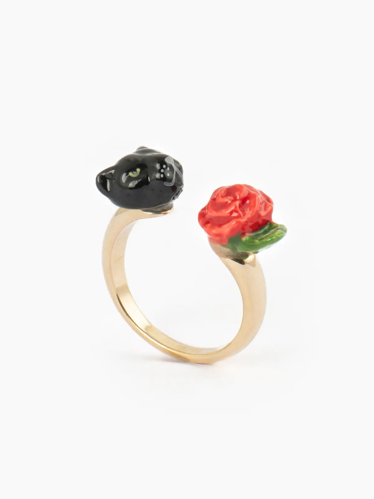 Anello pantera nera e rosa FaceToFace - 15 anni