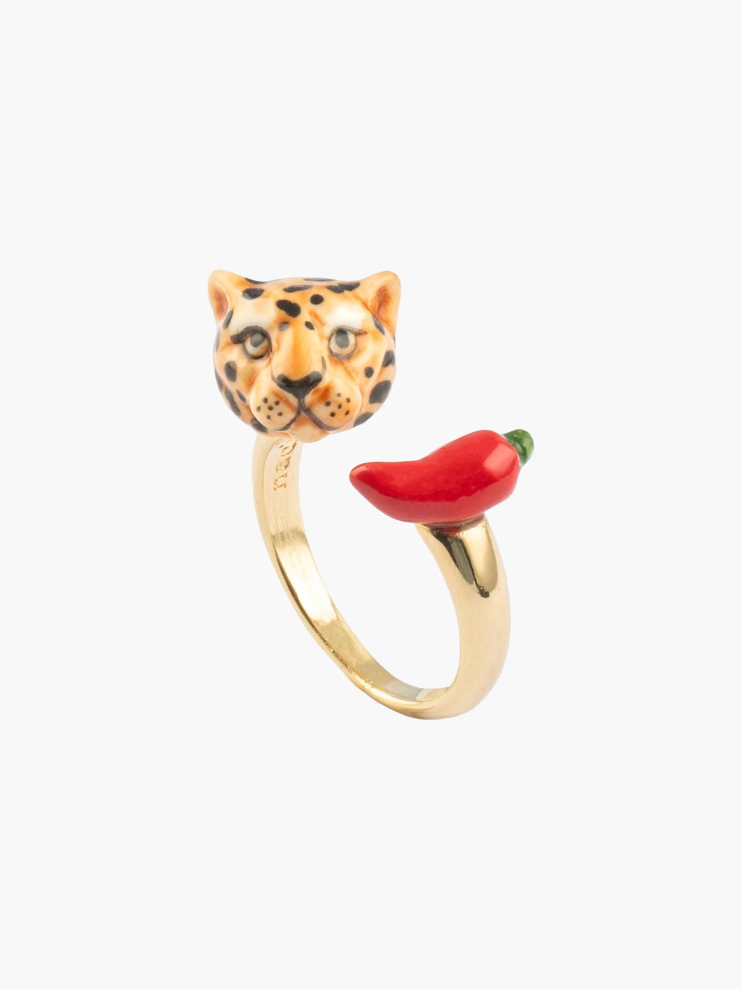 Bague FaceToFace guépard et piment