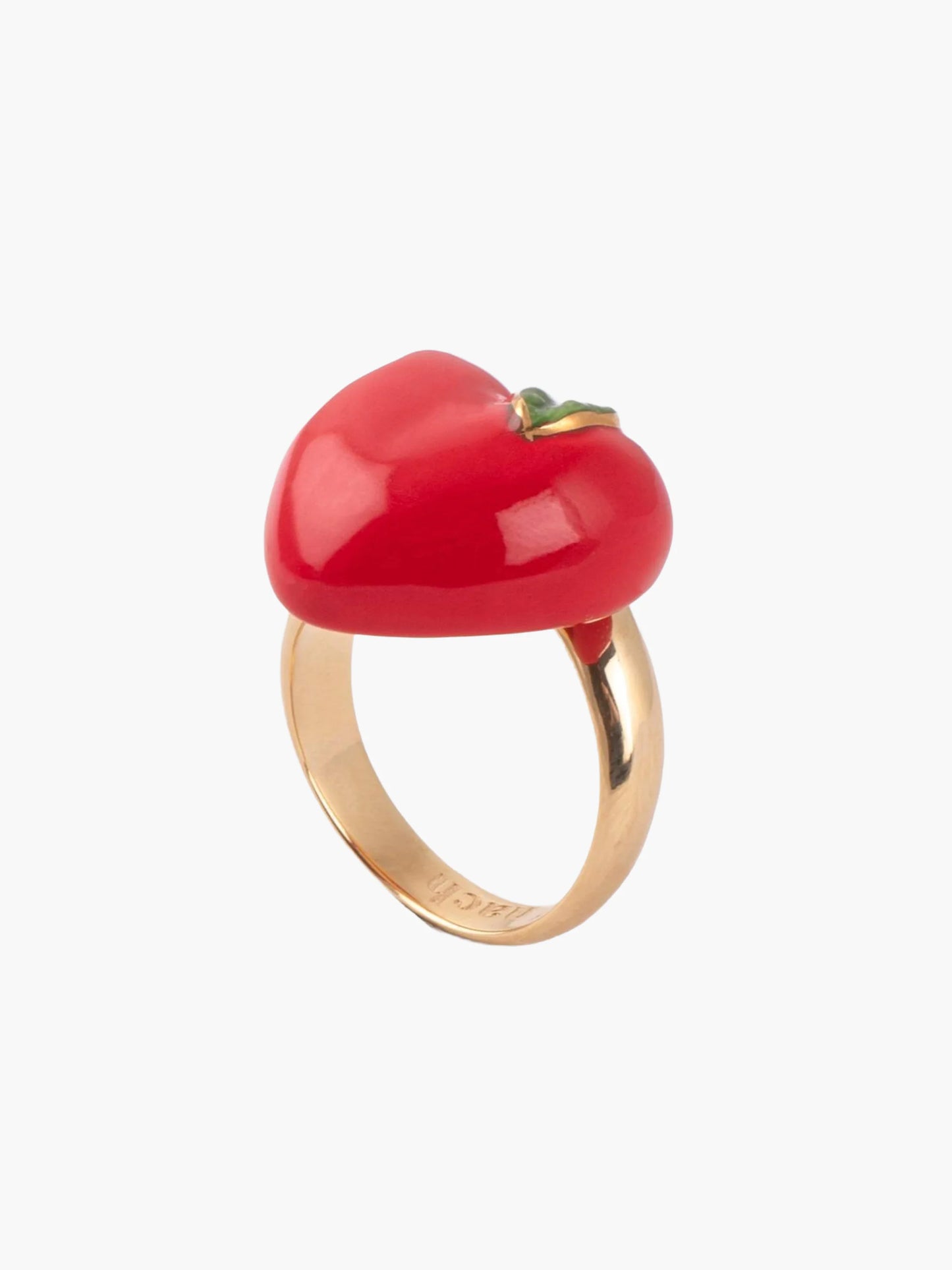 Bague ajustable pomme d'amour