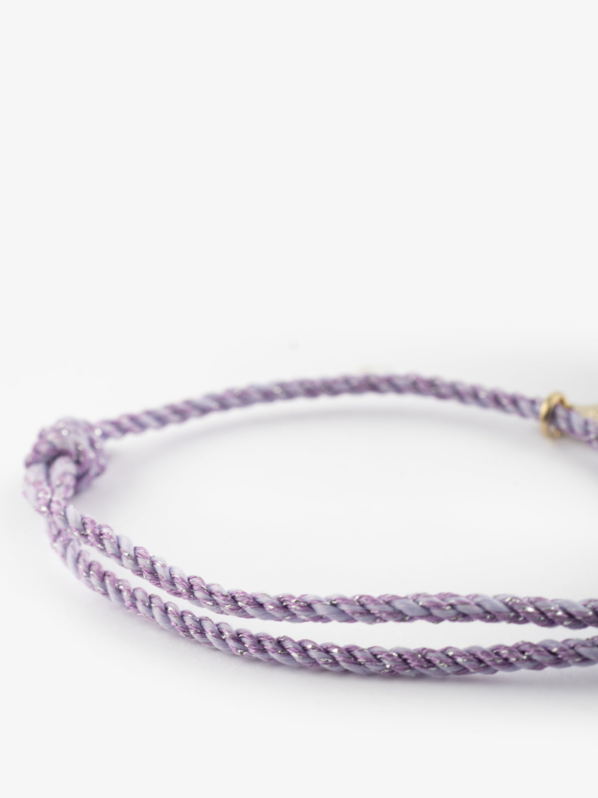 Bracelet cordon violet personnalisable - Mix and match