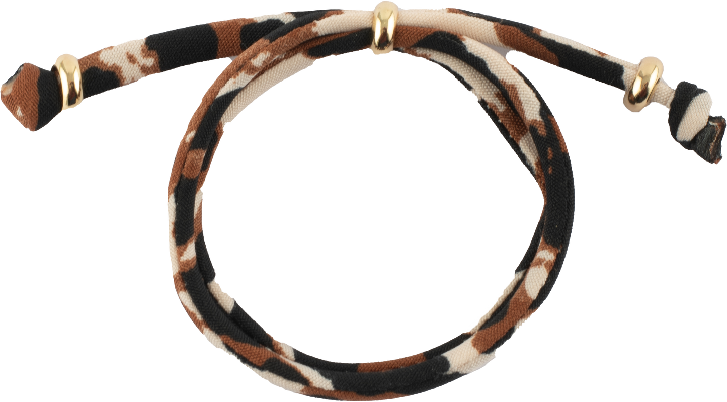 Bracciale in tessuto leopardato - Abbina e combina