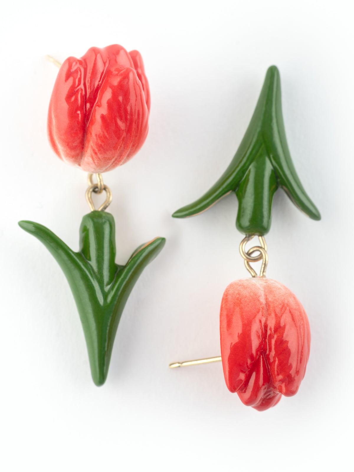 Boucles d’oreilles pendantes Tulipe