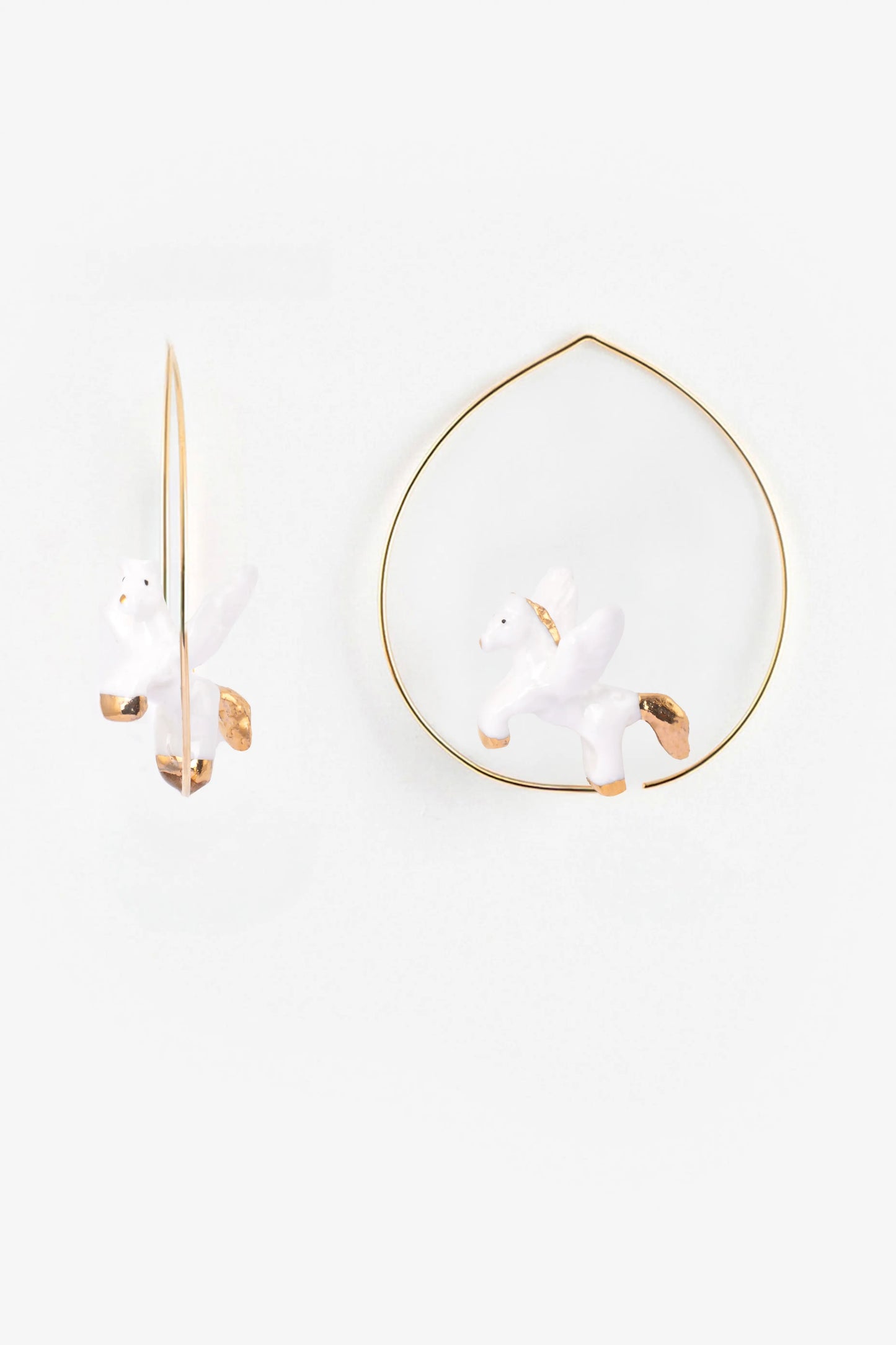 Large Pegasus Creole earrings