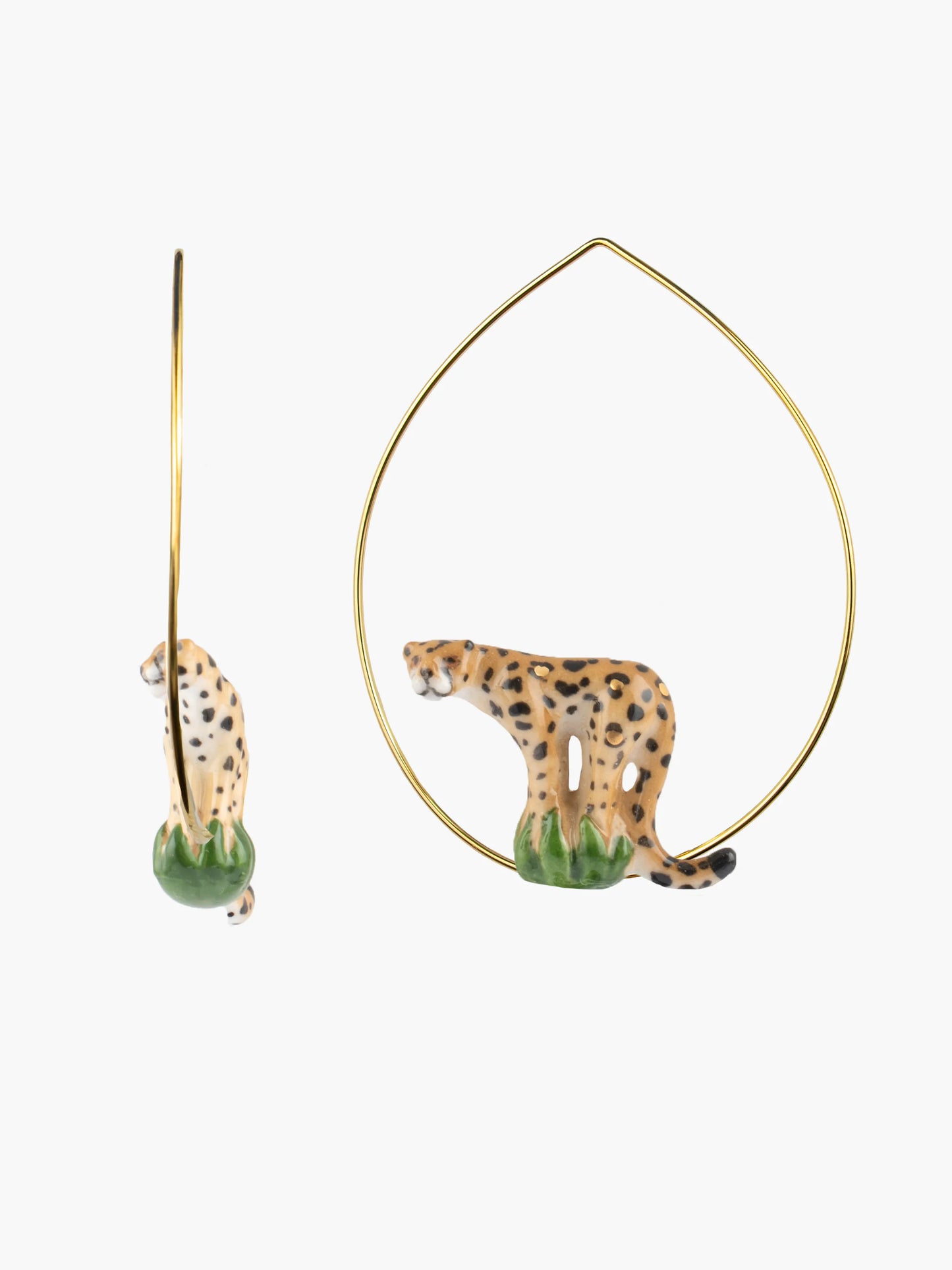 Grandes créoles guépard