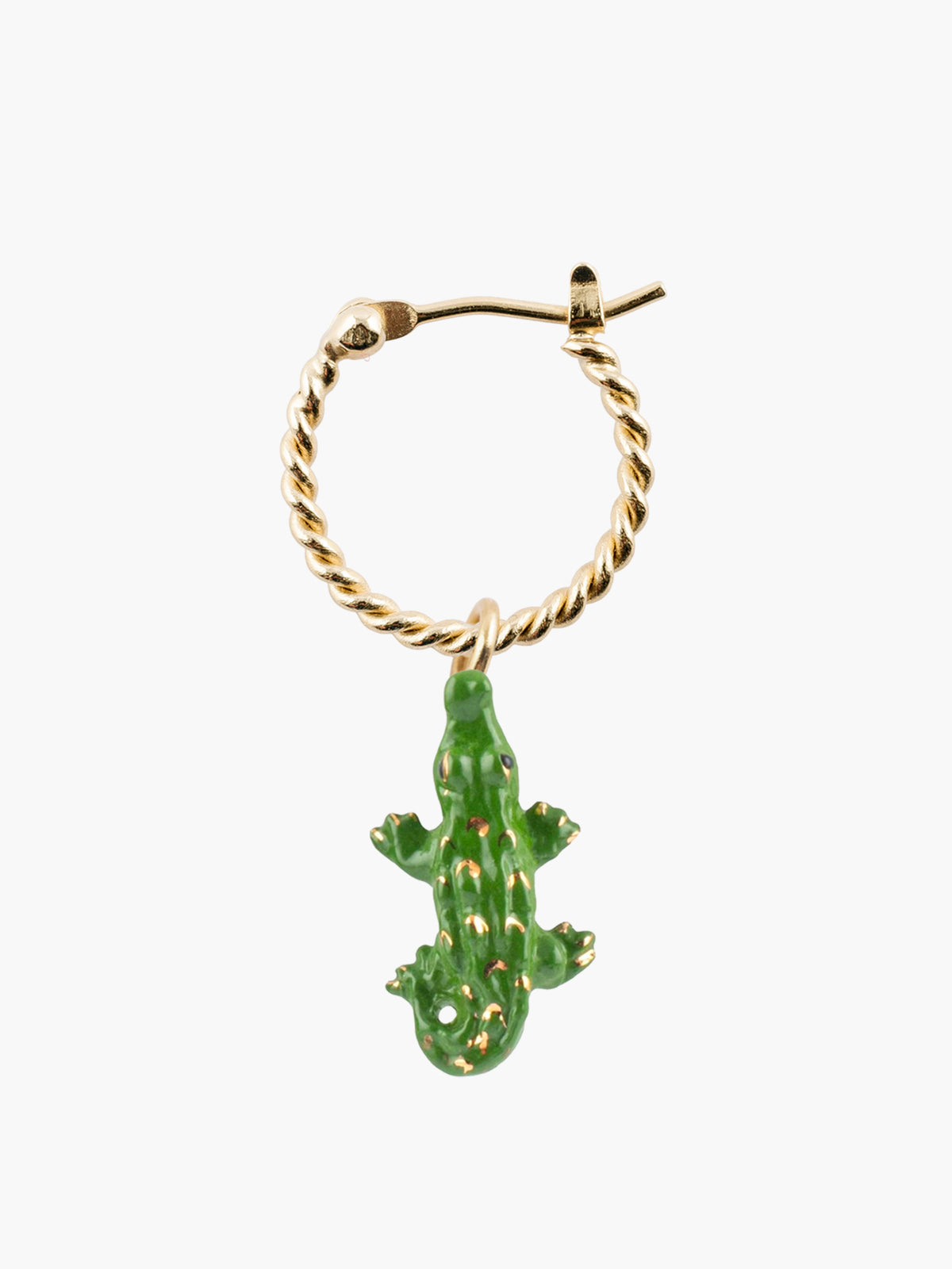 Mini crocodile hoop earring - Sold individually