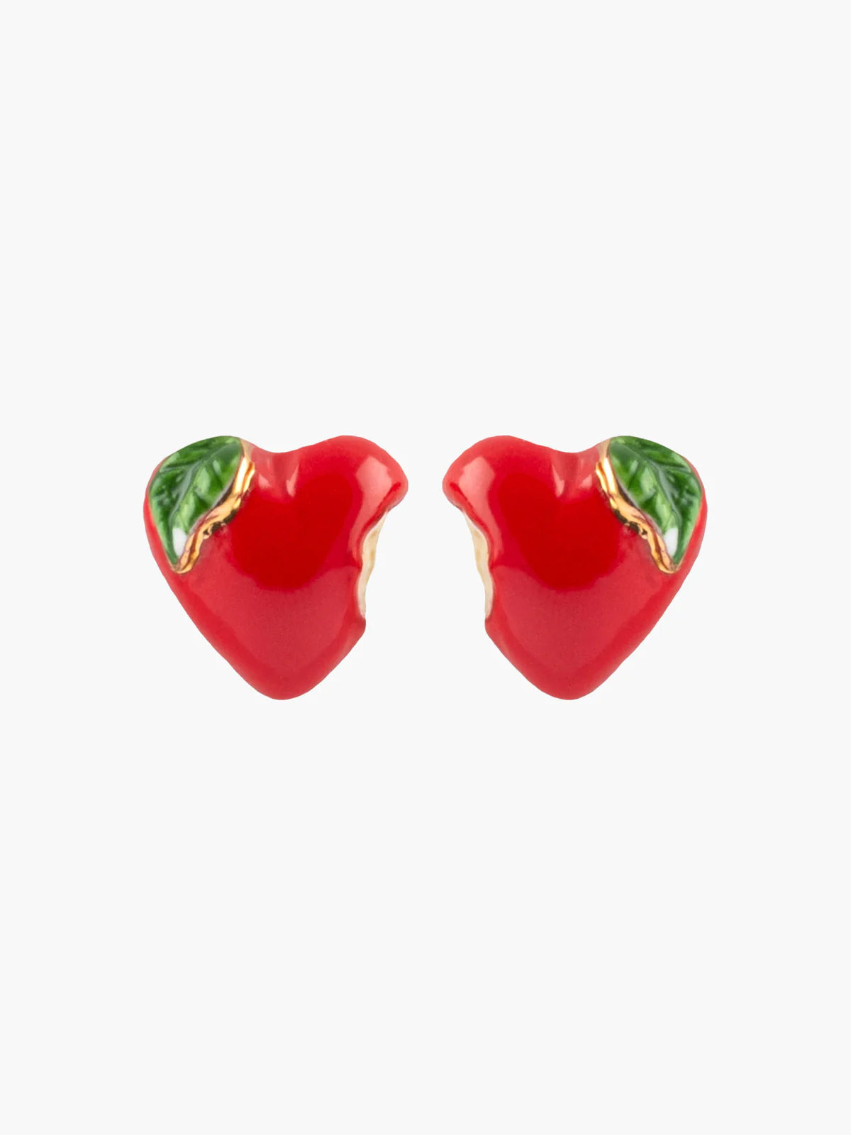 Stud earrings - candy apple