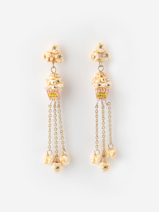 Orecchini pendenti a forma di popcorn