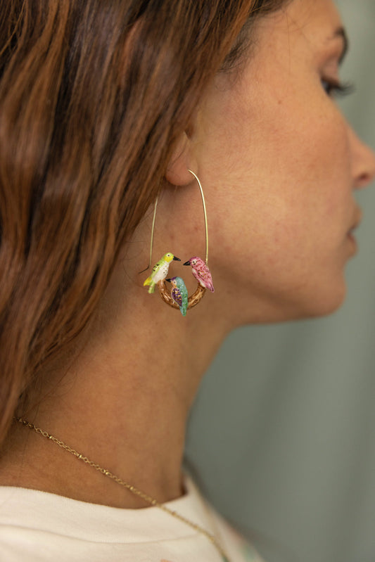 Boucles d'oreilles - Le perchoir