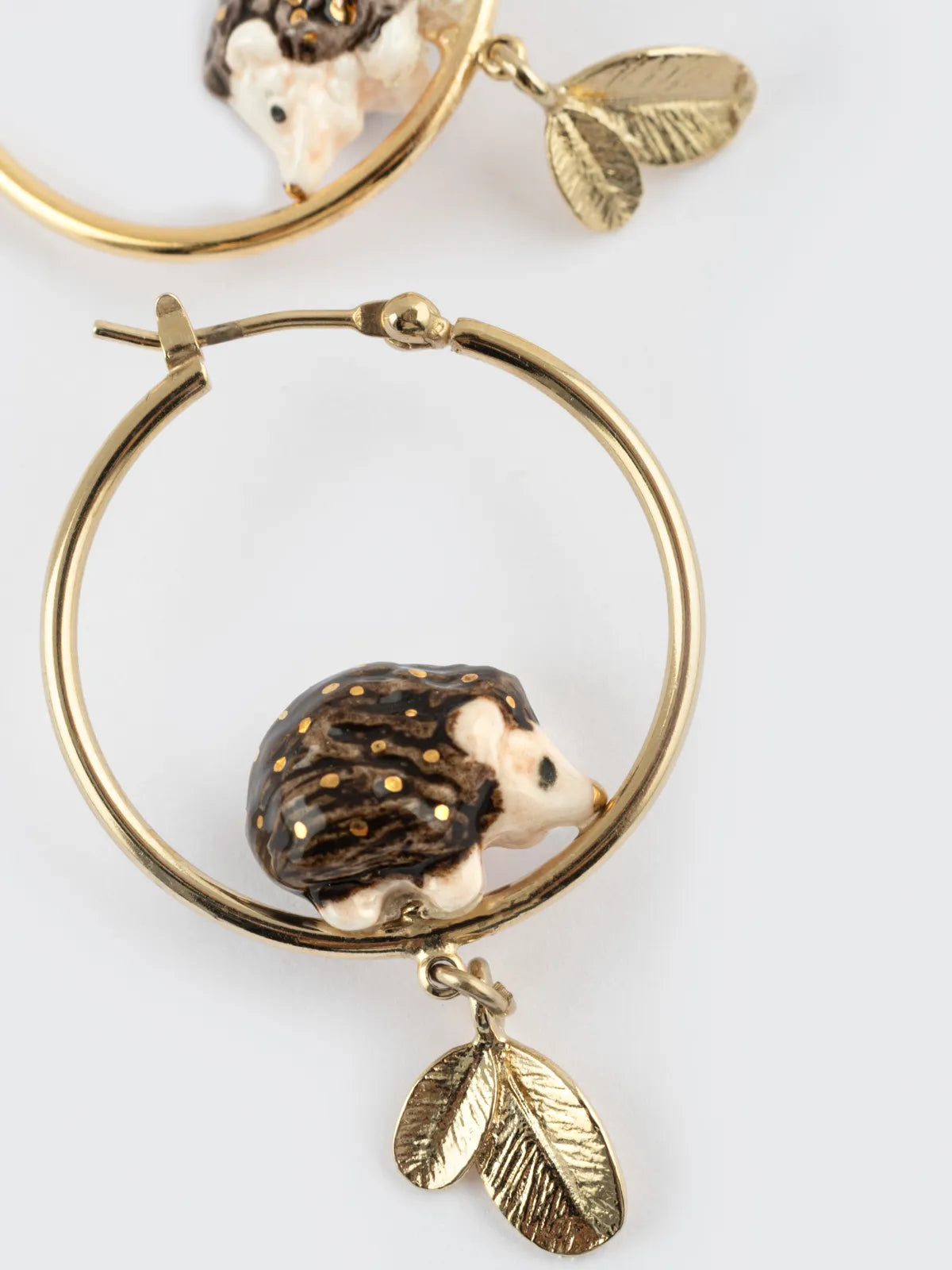 Petites créoles rondes hérisson