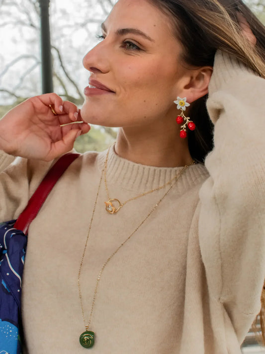 Collana gufo in volo