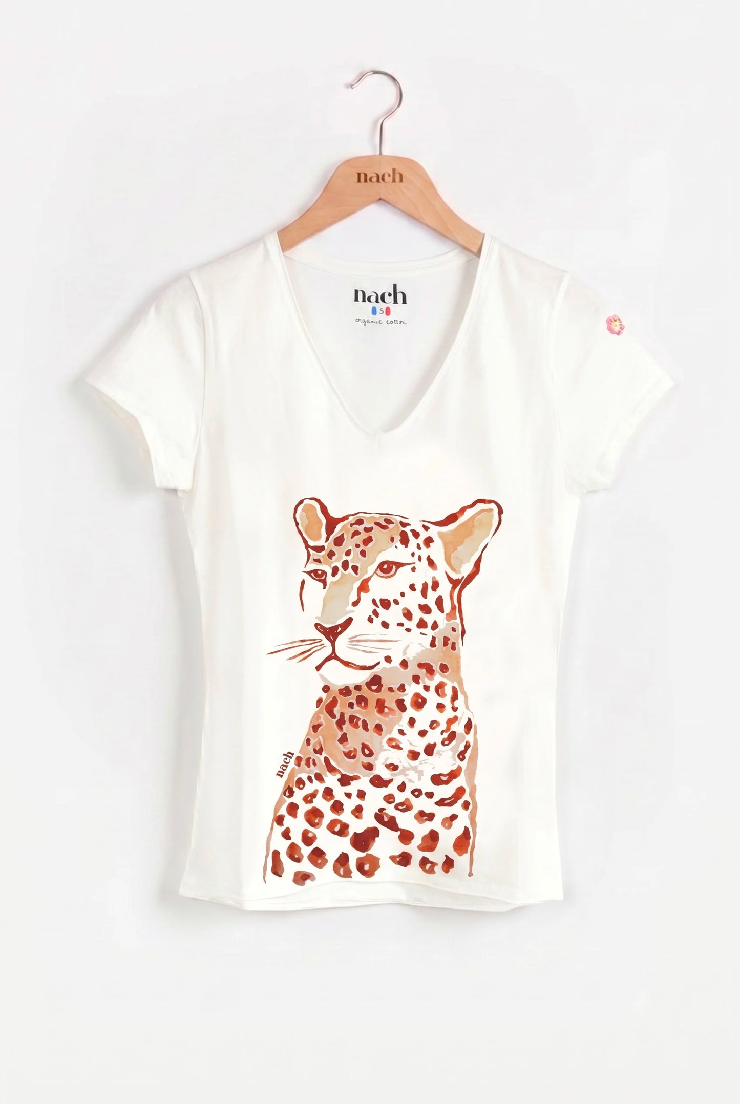 T-shirt Victor - Guépard rose