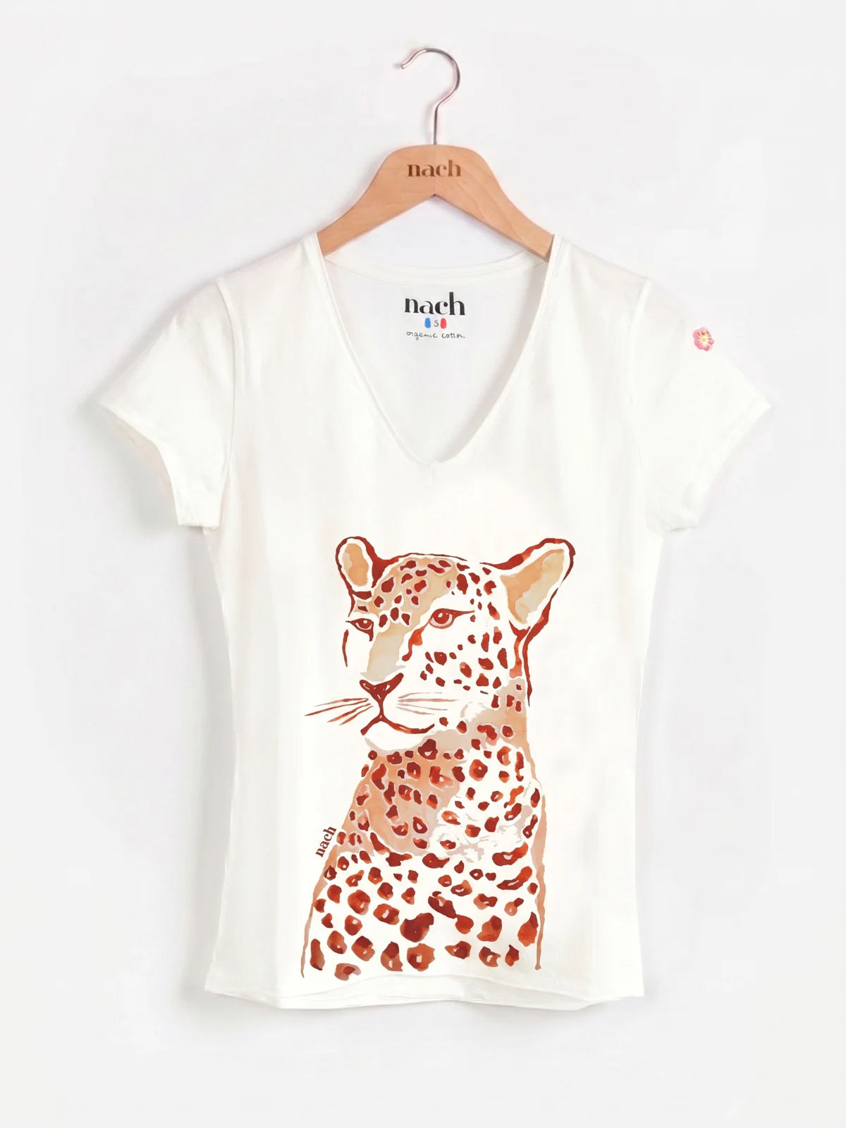 T-shirt Victor - Guépard rose