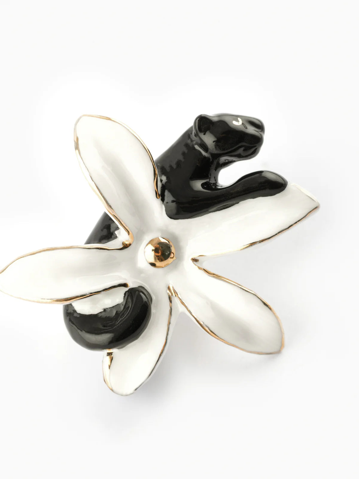 Pin's fleur d'Erine et panthère