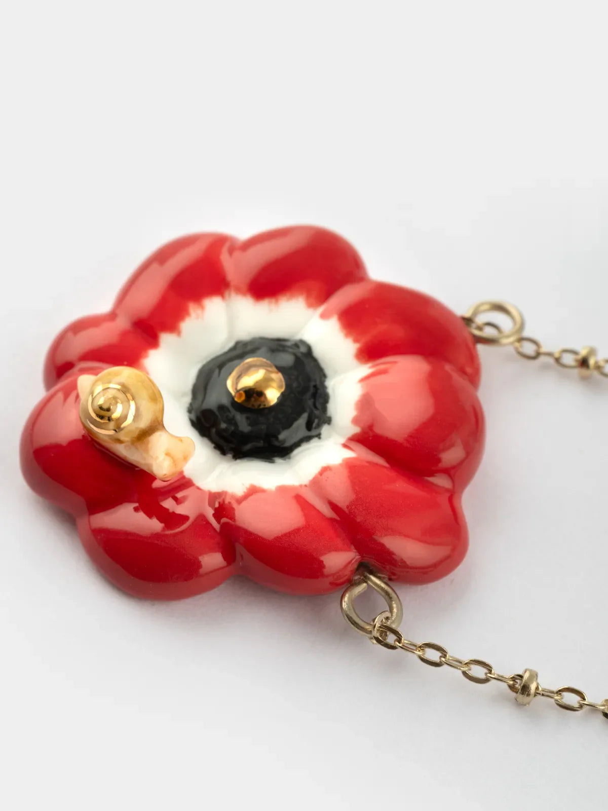 collana di anemone rosso