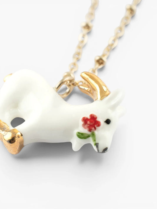Mini goat necklace