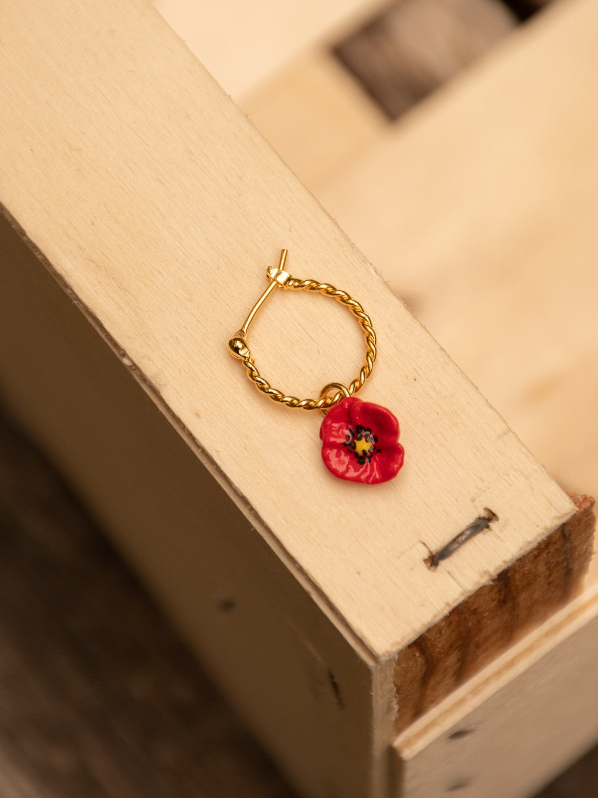 Mini créole fleur coquelicot Nach