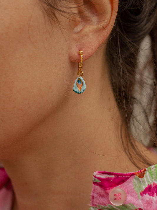 Mini créole plume de paon - Vendue à l'unité