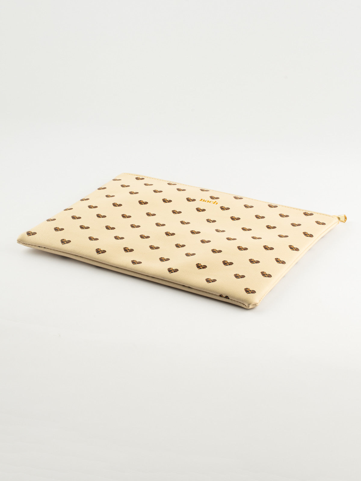 Pochette coeurs léopard