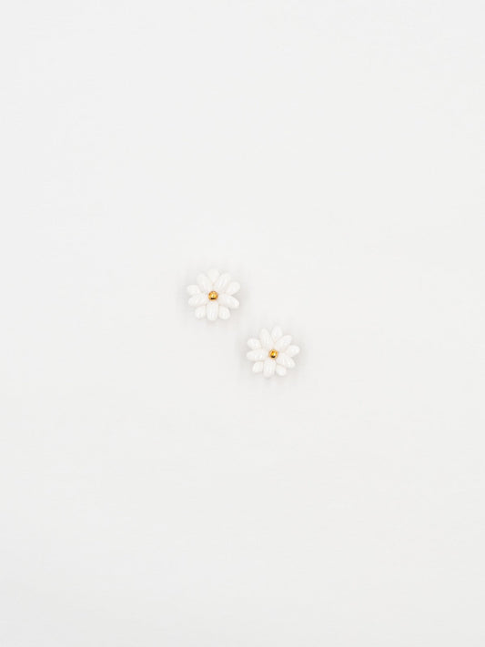 boucles d'oreilles marguerite