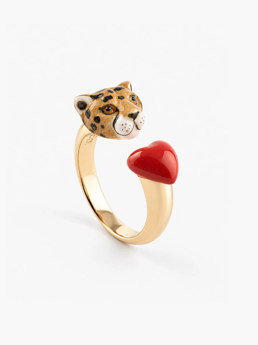 FaceToFace Heart and Cheetah Ring - First Love
