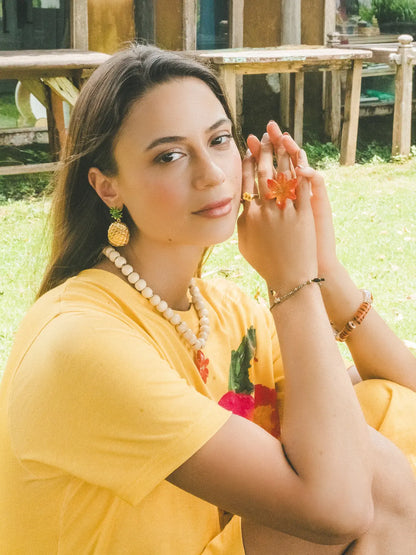 Pineapple dangle earrings