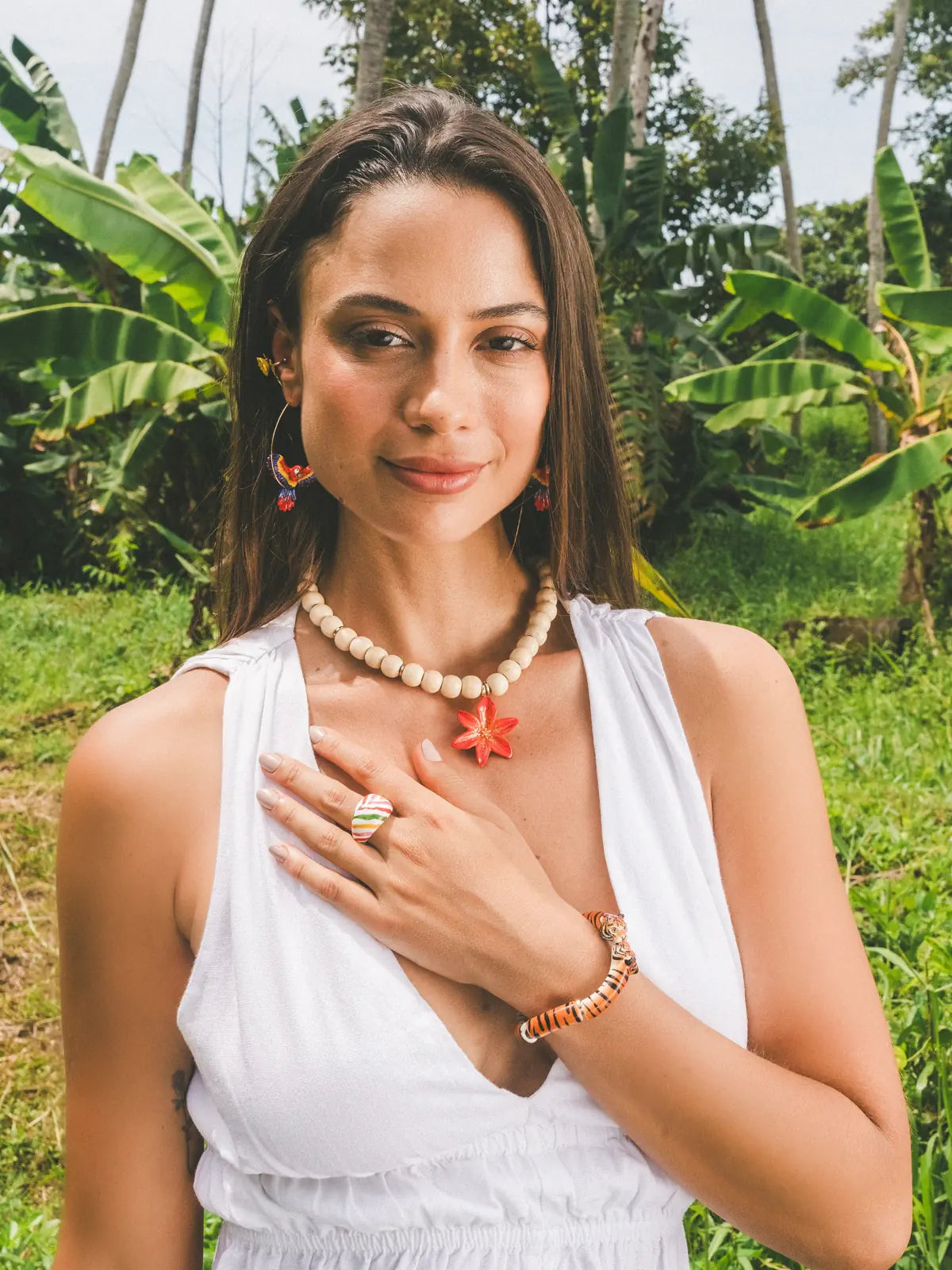 Anello in porcellana Crazy Tiger