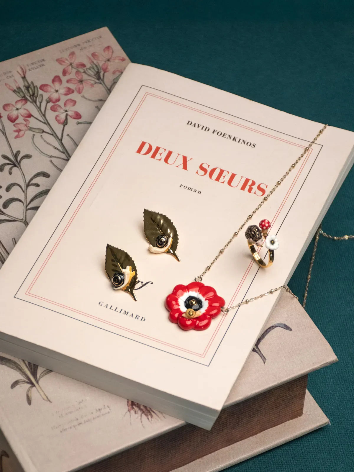 collana di anemone rosso