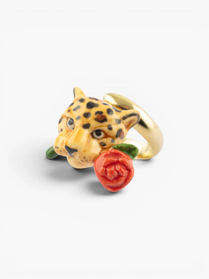 Bague léopard et rose - 15 ans