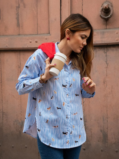Oversized striped shirt - Like Cats &amp; Dogs