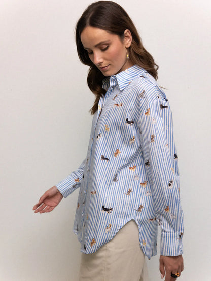 Oversized striped shirt - Like Cats &amp; Dogs