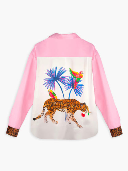 Camicia rosa a pannelli - 15 anni