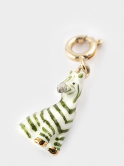 Ciondolo zebra verde