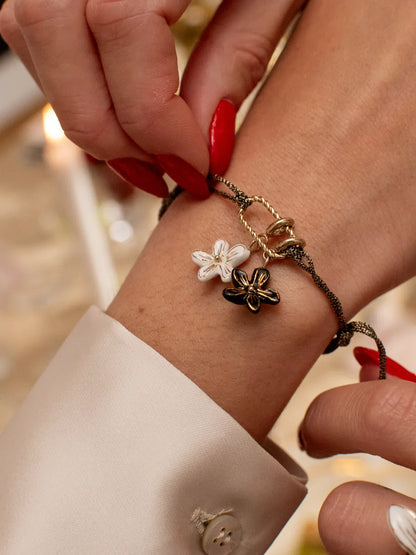 White Erine Flower Charms