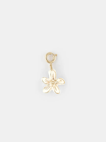 White Erine Flower Charms