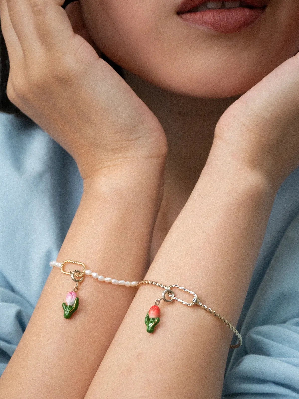Pink Tulip Charm