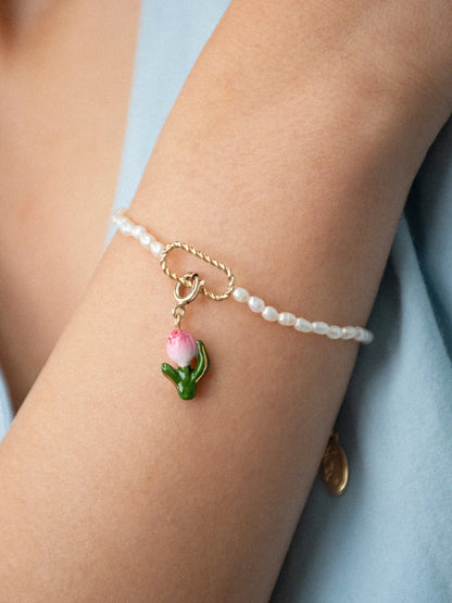 Pink Tulip Charm