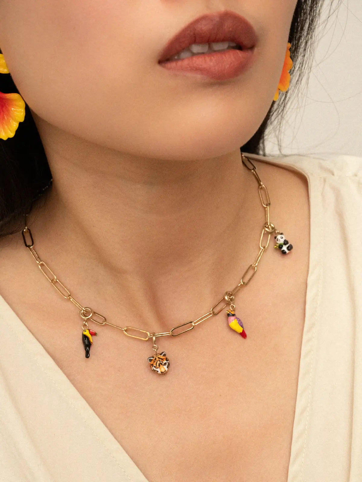 Gould diamond bird charm