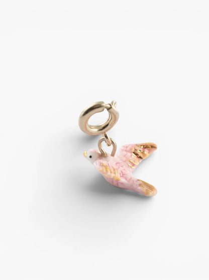 Pink dove charm