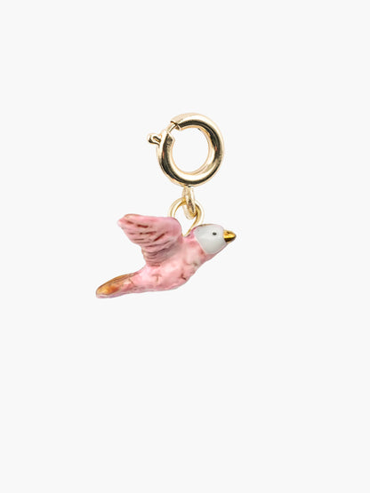 Pink dove charm