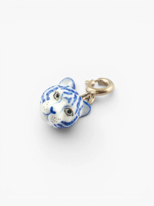 Charm's tigre bleu et blanc