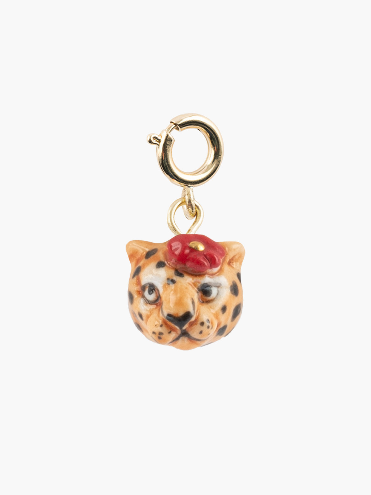 Cheetah and flower charms