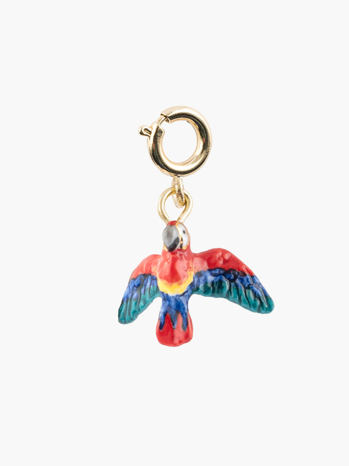 Red parrot charm