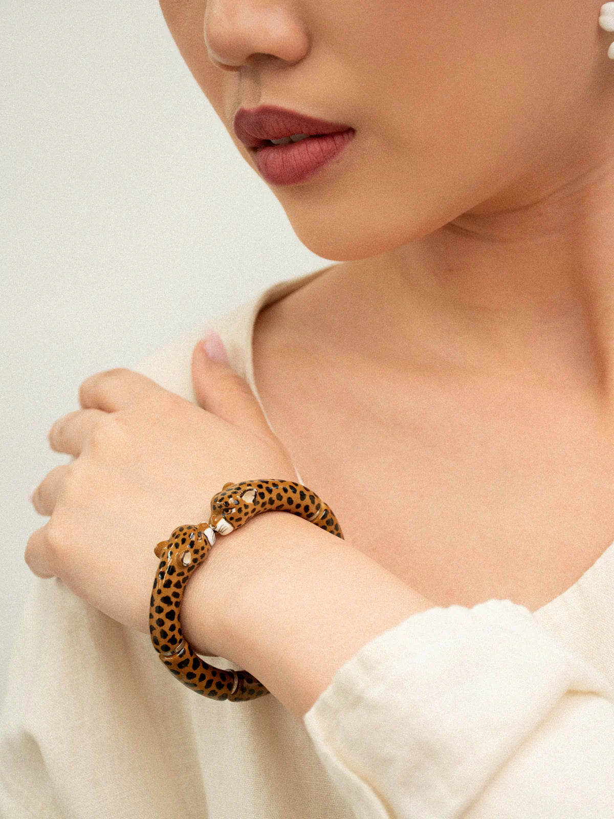 Bracelet bisou guépard - Premier amour