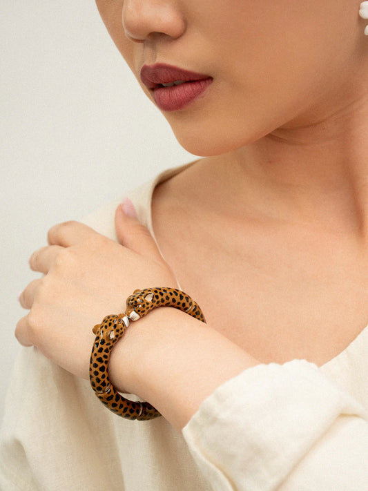 Bracelet bisou guépard - Premier amour