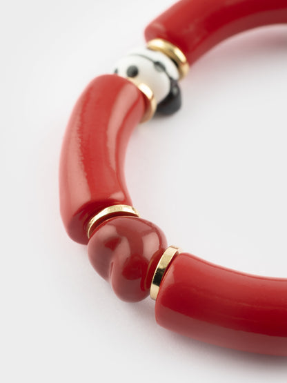 Bracelet perles cœur - Chérie Cherry