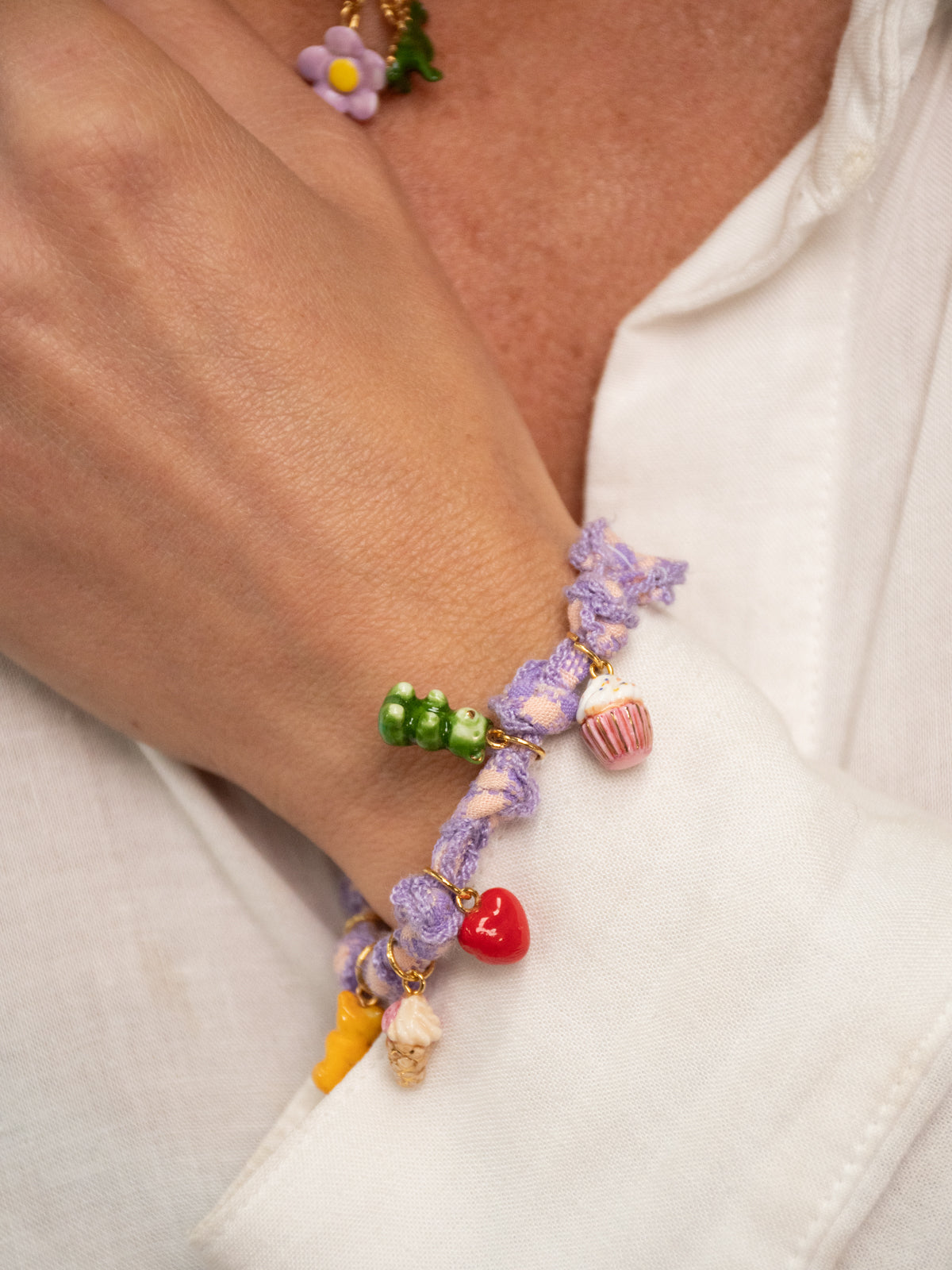 Candy gingham bracelet