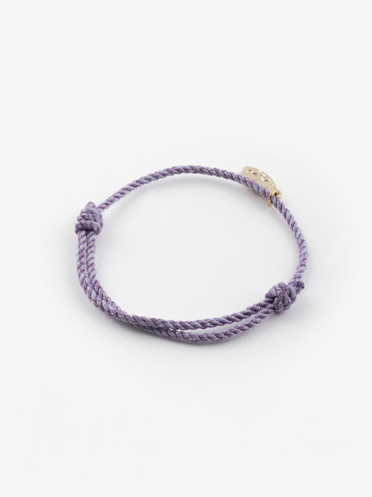 Bracelet cordon violet personnalisable  - Mix and match
