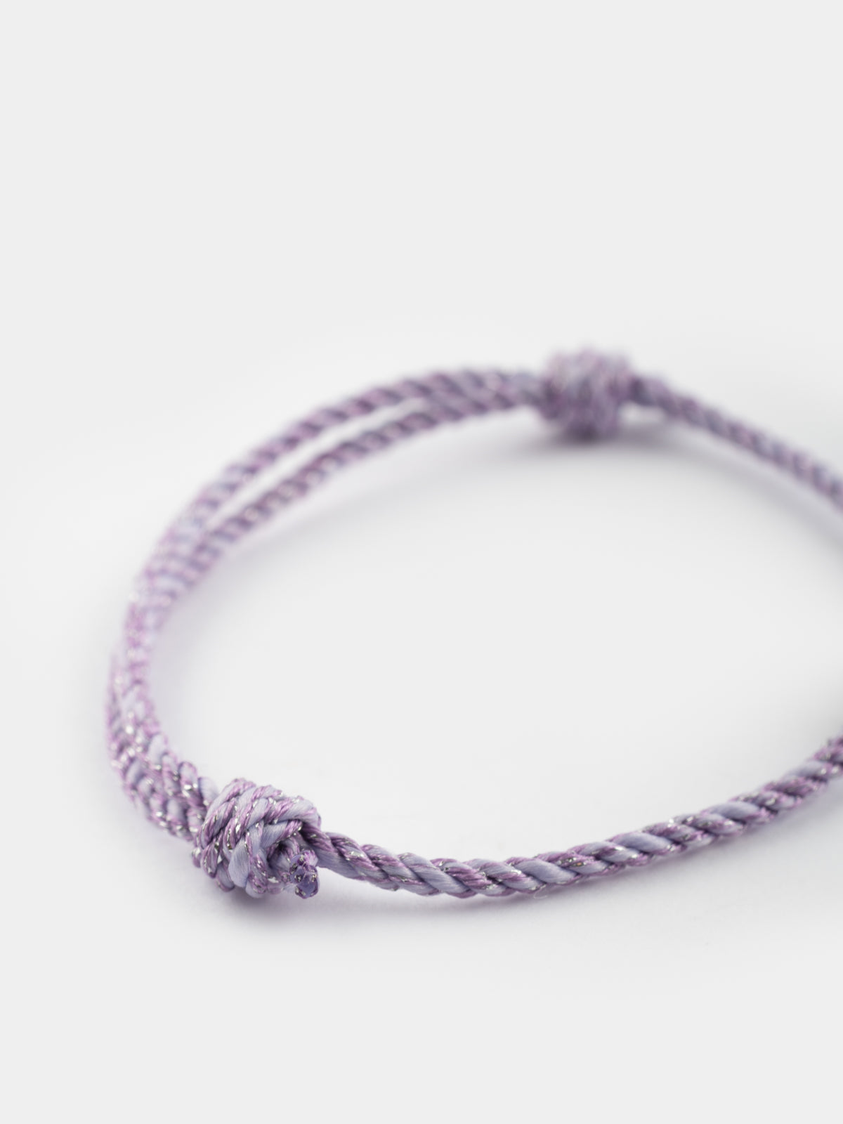 Bracelet cordon violet personnalisable  - Mix and match