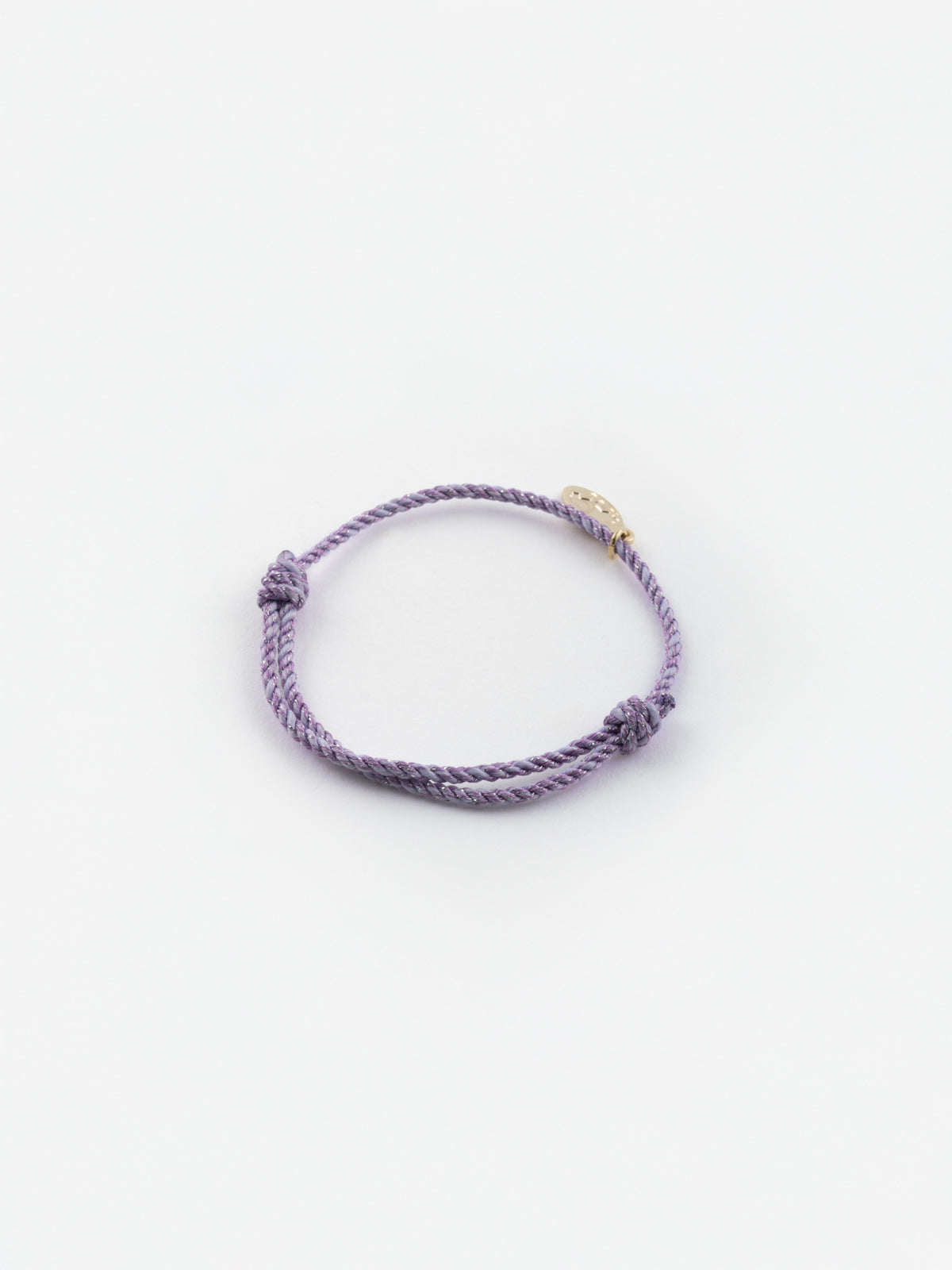 Bracelet cordon violet personnalisable enfant  - Mix and match